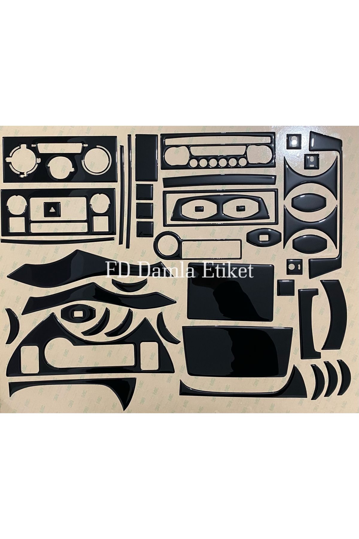 

Peugeot Partner 2008 - 2018 Torpido, Konsol, Trim, Göğüs Maun Kaplama Siyah Renk Özel Dizayn