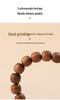 Men's Sandalwood Bracelet - Wenwan Buddhist 108 Barrel Beads Rosary with Milky Fragrance, Retro Design, Sink-Grade Quality.