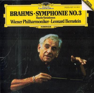 CD BRAHMS / HAYDN - Sym.3, Variation: Ambre / Vpo  POCG1157 Japon ObiClassique Occasion