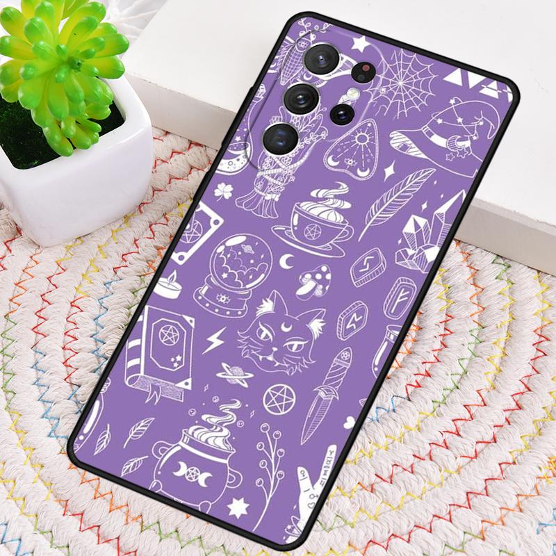 Custodia per Telefono in Silicone Goth Strega Pastello Girly per Samsung Galaxy note 10 pro S26 S25 S24 S23 S22 S21 Plus S25Ultra Capa Cover