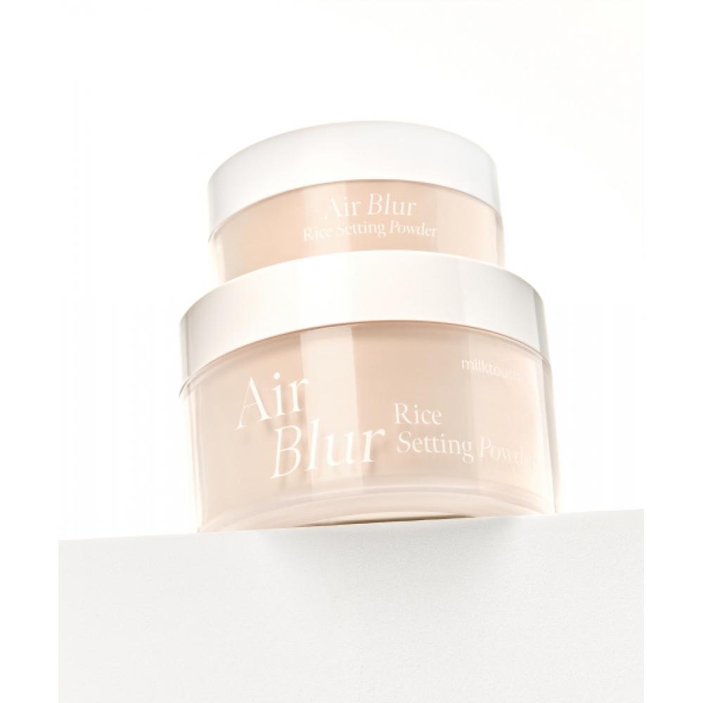 Milktouch All Day No Sebum Tone Up Sun Cushion + Air Blur Rice Setting Powder + Kostenloser Glitter Blush