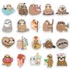 50 Sloth Cartoon Anime Graffiti Sticker Notebook Water Cup Creative Cute Post Paper