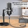 MOSWAG 3.5mm Male To XLR Female Cable, Balanced Nylon Braided Stereo Adapter Cable, Durable and Compatible with Microphones, Speakers, Consoles, Ampli