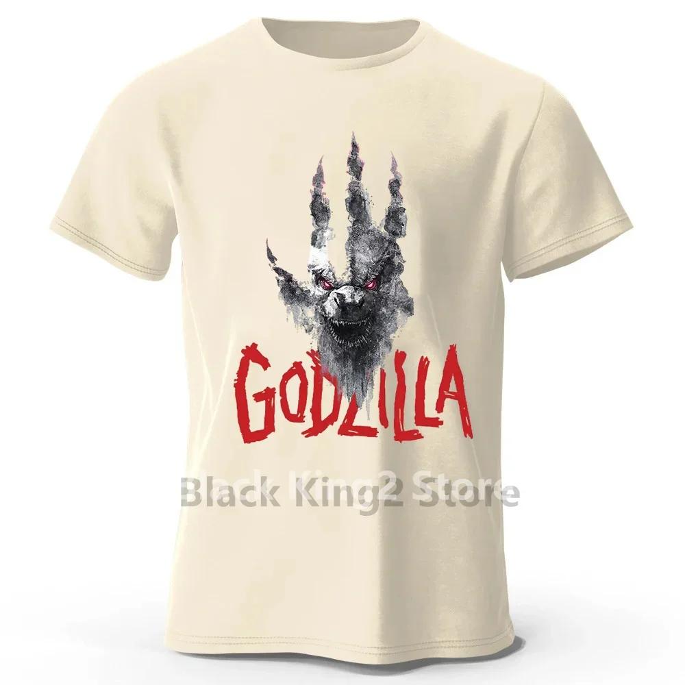 Godzillas VS.kong King Anime Printed Men T Shirts Japanese Streetwear Cotton Tops  Tee Hip Hop Harajuku  T-shirts
