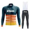 2026 Long-sleeved Cycling Suit Men's and Women's Overalls Road Bicycle Cycling Shirt Quick-drying and Breathable