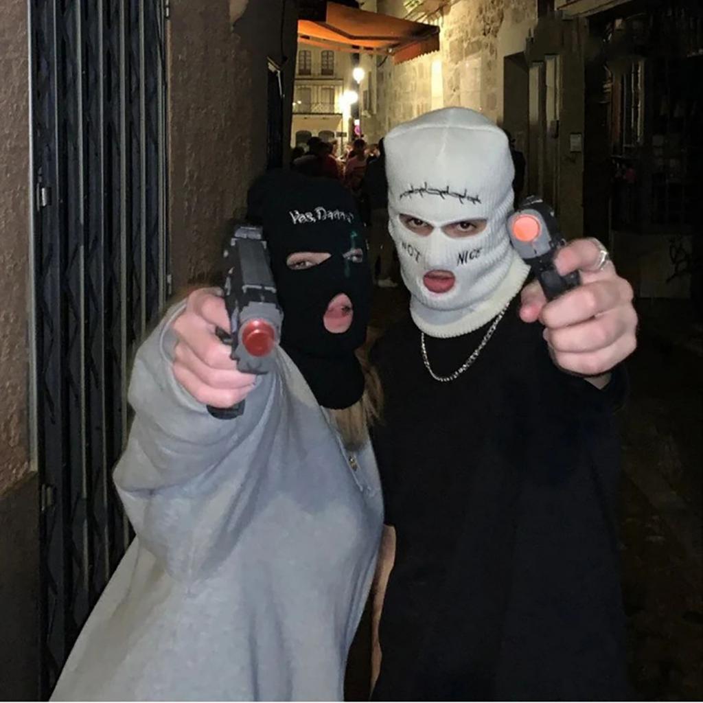 Fashion Knit Hat for Women Men Handwoven Balaclava Cap Beanie Hat for Girl Boys Party Mask-Hat Adult Novelty Accessories