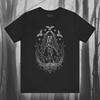 Devil and Bat Goth Shirt Horror Goth T-shirt Mystery Satanism Retro Satan Halloween Ghost Season Men and Women T-shirt
