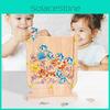 Wooden Fun Shark Dolphin Marine Creature Shape Logic Training Game Board