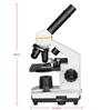 SVBONY SV601 Compound Monocular Microscope, 40X-1600X High Magnification Biological Microscope with Dual LED Lighting System, Single-Axis CoarseFine