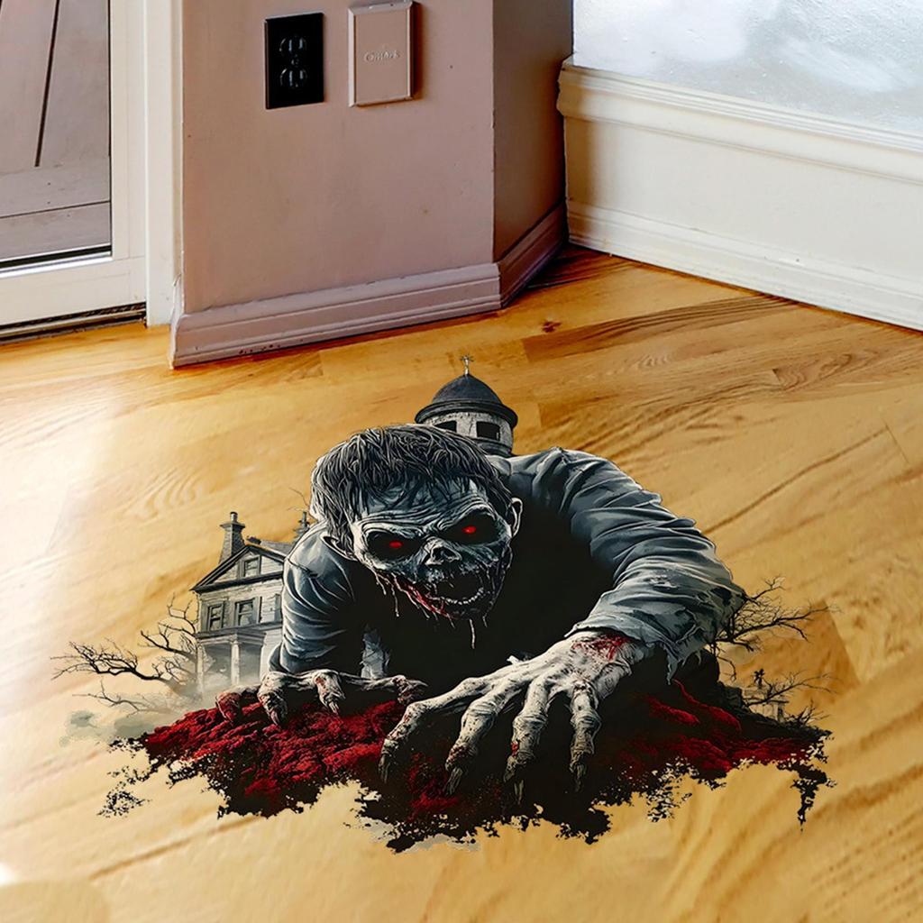 Floor Decals Halloween Wall Sticker Horror Hand Decal Home Decoration For Indoor Outdoor Holiday Gathering Bathroom Living