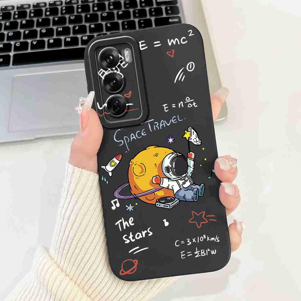 Silicone Case For Oppo Reno12 5G Colorful Small Cat Soft Cover For Oppo Reno 12 F 12F Reno12 FS 5G Protectors Cases Coque
