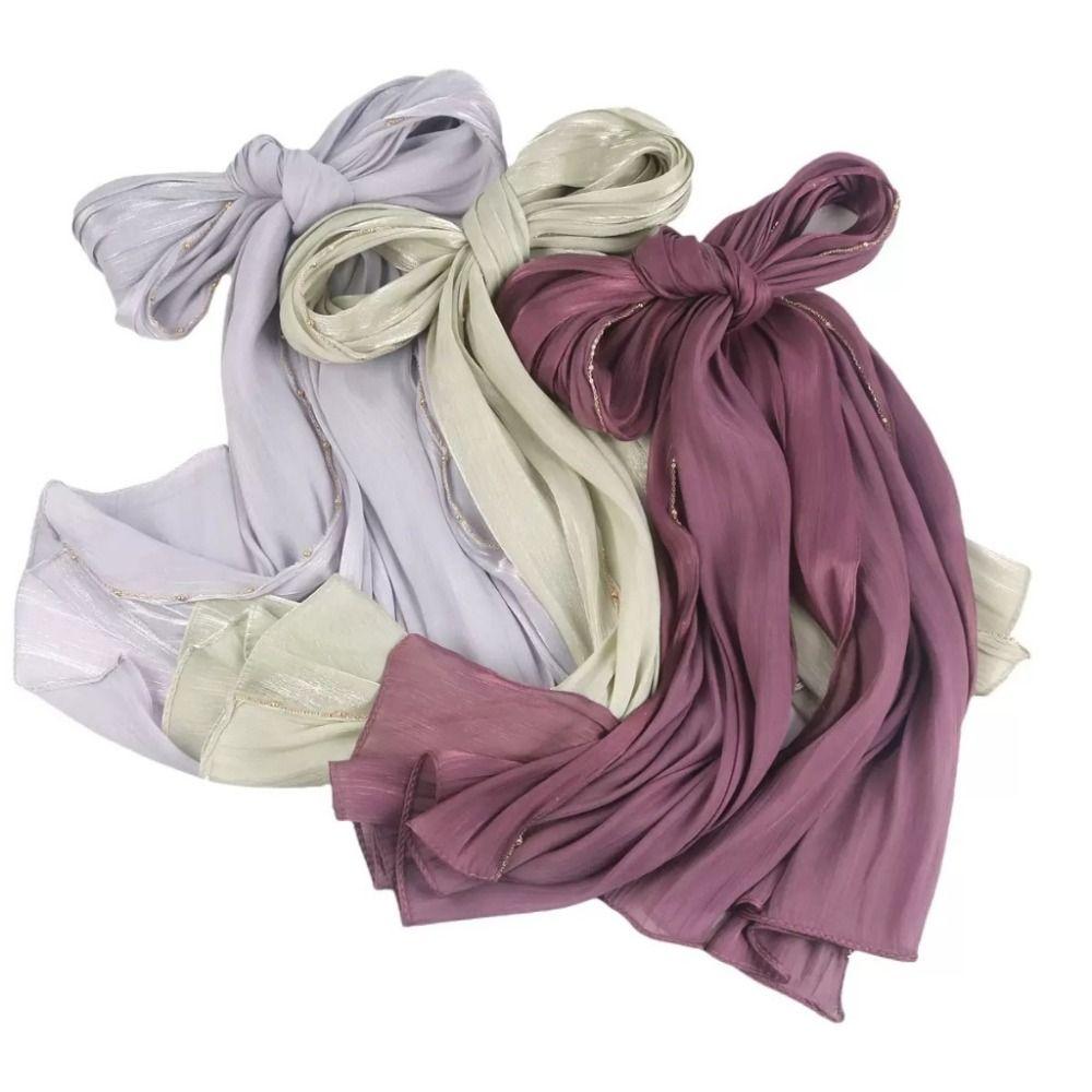 Long Wraps Shawl Chiffon Malaysia Headscarf Luxury Hijab Scarf  Female