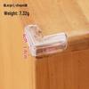 Teardrop-Shaped Transparent Silicone Corner Protectors for Furniture - Child Safety Soft Edge PVC Guards