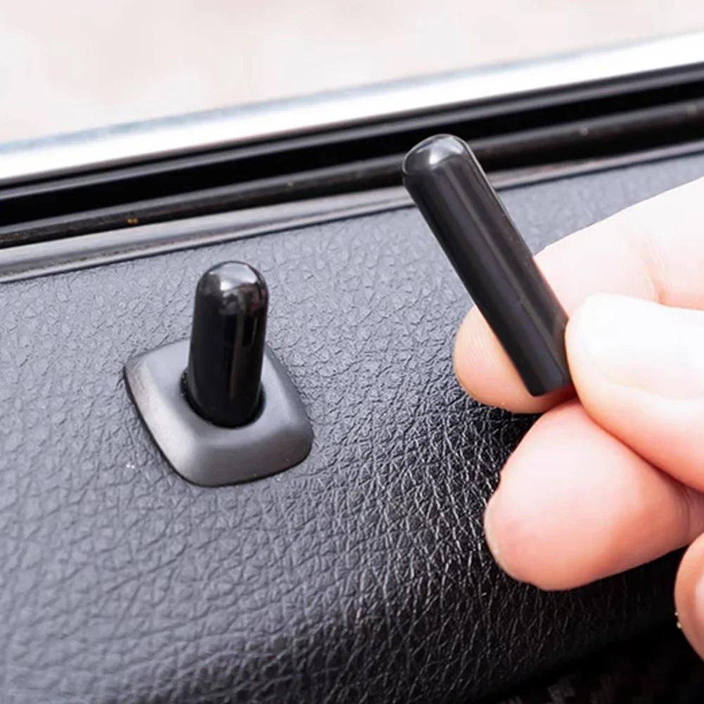 4PCS Car Rear Door Lock Pin Knob Cap for BMW 5 Series F10 F18 E39 X5 E53 520 525 523 528 530 X3 X4 F25 ABS Interior Accessories