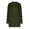 Damen Langarm Strickkleid Stehkragen Geripptes Figurbetontes Kleid Pullover Pullover Kleider