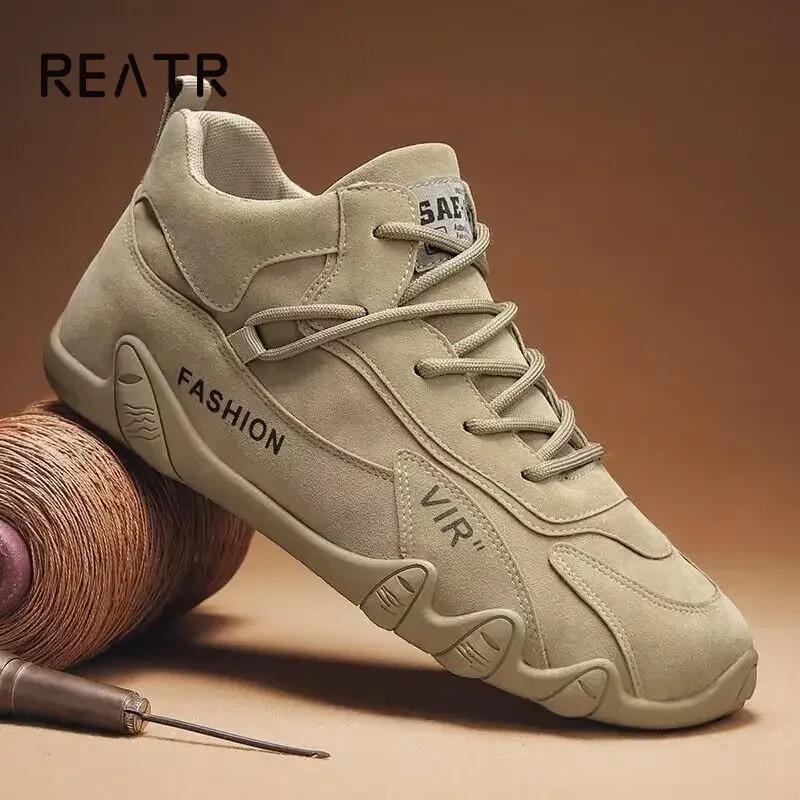 Men's breathable and anti slip work shoes for spring and autumn, fashionable sports shoes for men's outdoor hiking sports shoes