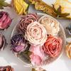 5PCS DIY Crafts Bridal Bouquet Handmade Artificial Flowers Hot Artificial Roses  Home Decor