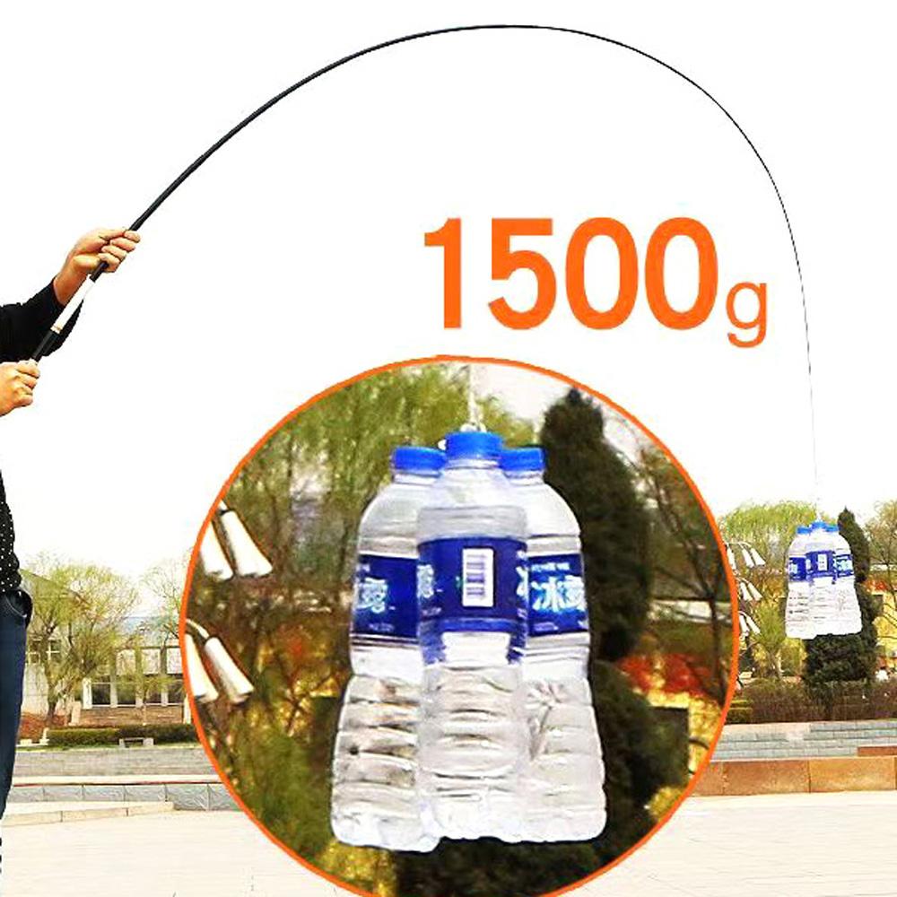 Canna da pesca portatile ultraleggera da tasca super rigida 1.5/1.8/2.1/2.4/2.7M Canna da pesca telescopica in carbonio per pesca a mano in torrente 260319