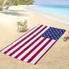Asciugamano da Spiaggia Bandiera Americana, Microfibra Senza Sabbia Assorbente Leggero Asciugatura Rapida per Nuoto Bagno Viaggio Piscina Yoga