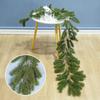 Factory Christmas Wreath Door Hanging Decorative Vine Snowfall for Mall Entrance Stair Handrail Pendant Bell Artificial Flower