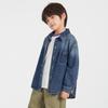 Duoduojia Boys' Embroidered Gradient Casual Denim Jacket