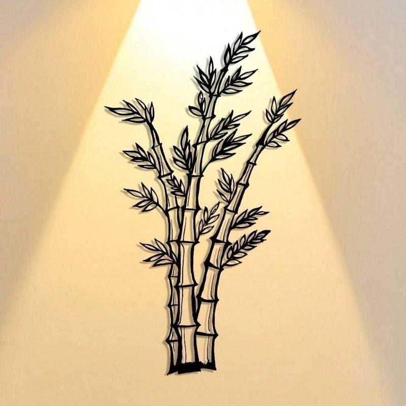 Metal Penguin Wall Art Geometric Vintage Decor Living Room