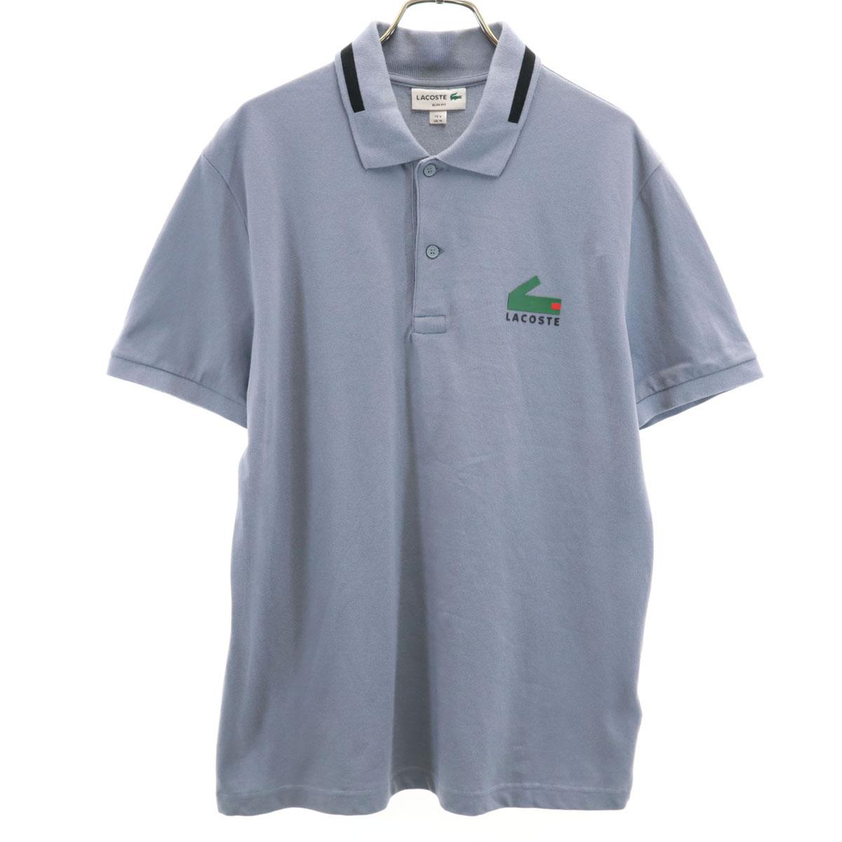 

LACOSTE Short sleeve Slim fit Polo shirt 4 gray Men s Used