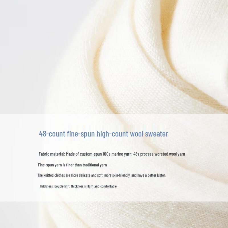 Hengyuanxiang Men's 100% Wool V-Neck Knitted Vest