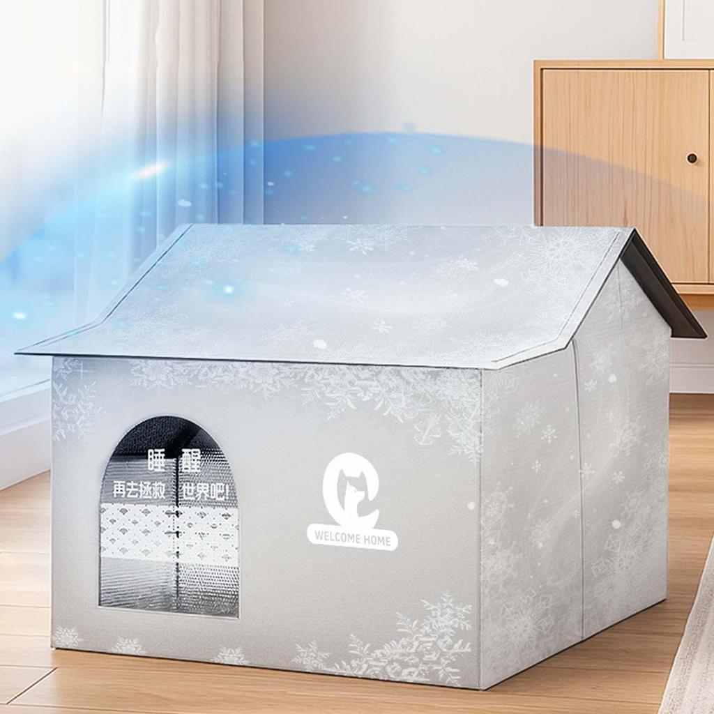 Outdoor Cat House Cat Shelter Outdoor Cooling House Weatherproof Foldable Shelter Bed With Ice Packs For Dog Kitten Backyard
