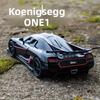 ABBJ1 Koenigsegg One: Alloy Car Model Sound Light Interactive Collectible Toy Realistic Car Door Opening Vintage Style Vehicle