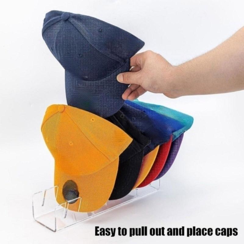 Hat Stand for Baseball Caps Acrylic Hat Organizers Hat Display Rack for Bedroom Closet Dresser Office Home Decorations