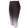Women High Waist   Pants Gradient Black Buttock Lifting Legs Slimming Fitness Tight Cropped Trousers