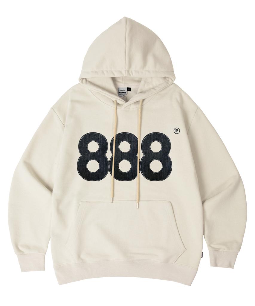 [Fleece-Lined/Non-Fleece-Lined] Stich Denim Number.888 Oversized Hoodie 7 Colors (B Type)