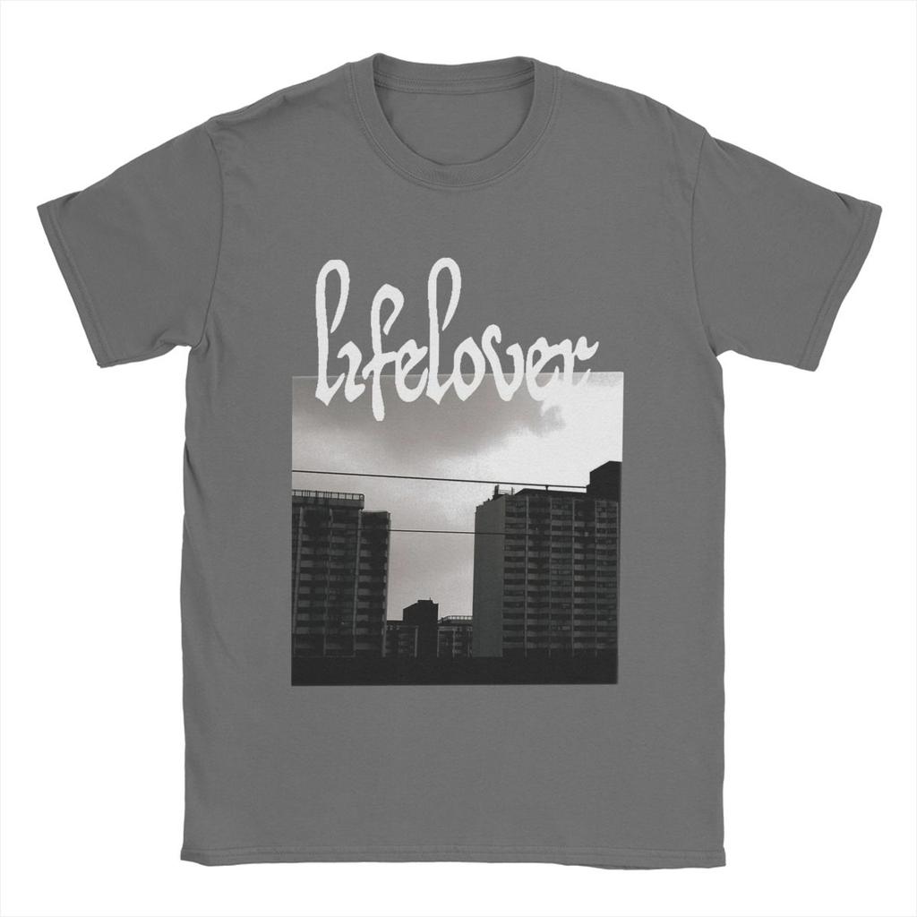 Men Lifelover Black Metal Depressive Rock T Shirts Pure Cotton Tops Vintage Short Sleeve Crewneck Tee Shirt Gift Idea T-Shirt