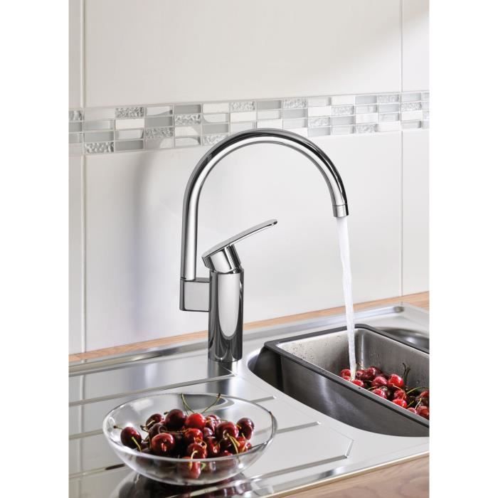 WAVE COSMOPOLITAN Single-lever Swivel Spout Kitchen Mixer - GROHE - 32449-001