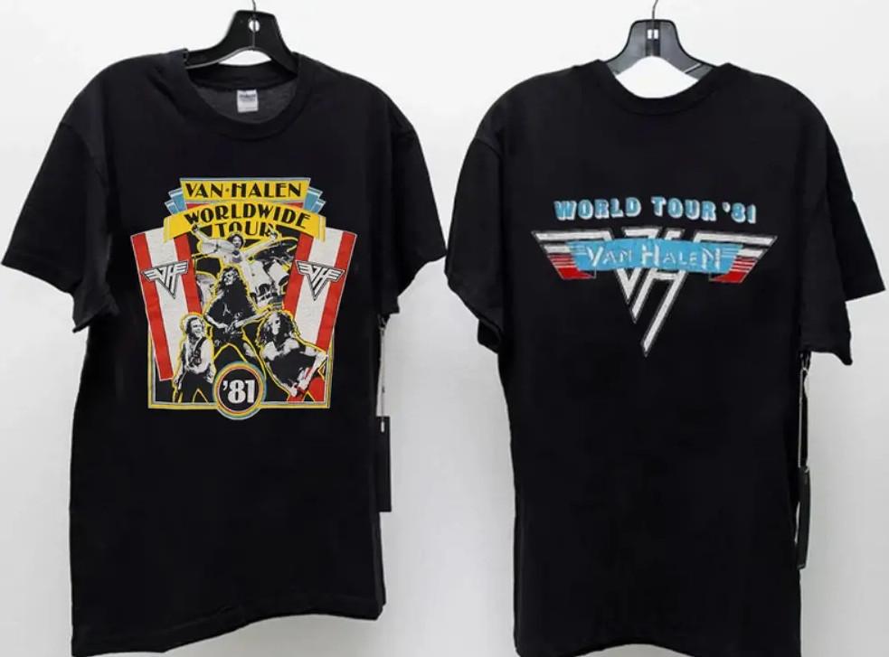 Vintage 1981 Van Halen Concert Tour T-Shirt XXXL