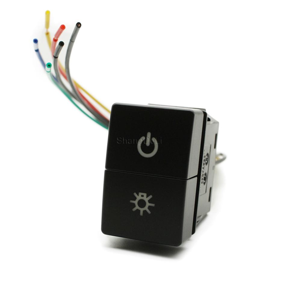 Car LED DRL Light Radar Sensor Power On Off Camera Seat Switch Button For Honda City XRV Vezel Odyssey Fit 14 to 20 Accessories