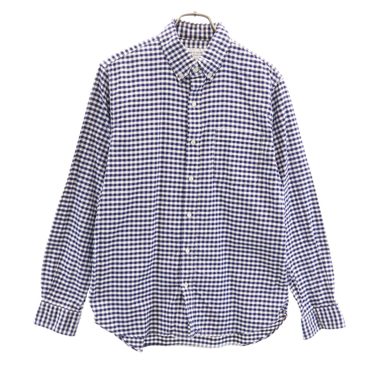 

один день из жизни Клетчатая рубашка с длинным рукавом на пуговицах M Мужская Б/У