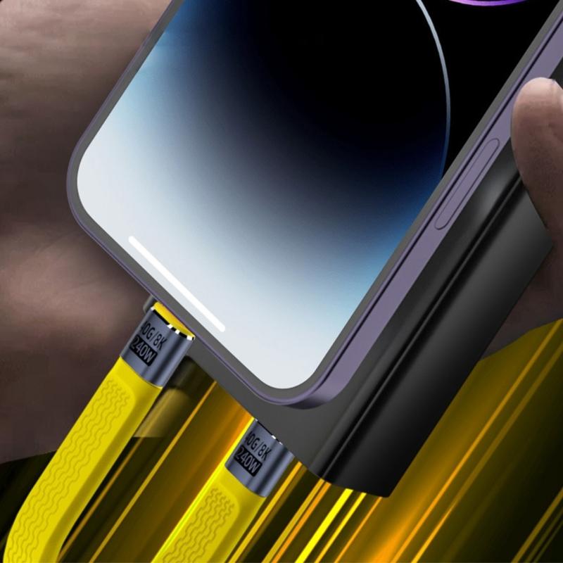 USB 4 Cable Speed 40Gbps USB C to USB C Cable for Fast Data Transfer 240W Charging Power 8K 60hz Video Thunderbolt3