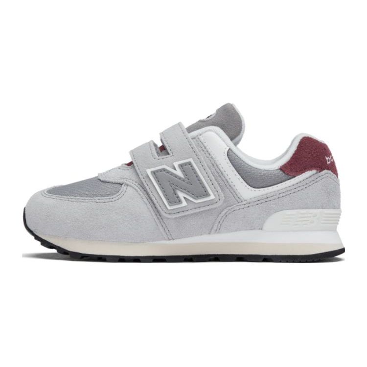 New Balance Nb 574 Comfortable Versatile Cushioning Low Top Kids Running Shoes Kids Running Shoes Gray PV574KBR