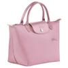 Longchamp Borsa Tote Le Pliage Green con Ferramenta in Metallo Argentato in Pelle Piccola Rosa da Donna 1621919P75