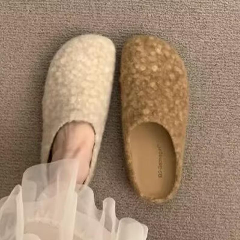 Fashion 2025 New Women Slippers Flats Mules Shoes Suede Casual Fashion Winter Woman Flip Flops Slingback Sneakers Cozy Slides Zapatillas