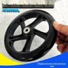 7-8 Inch PU Rubber Universal Silent Wheels for Scooters, Shopping Carts, and Wheelchairs