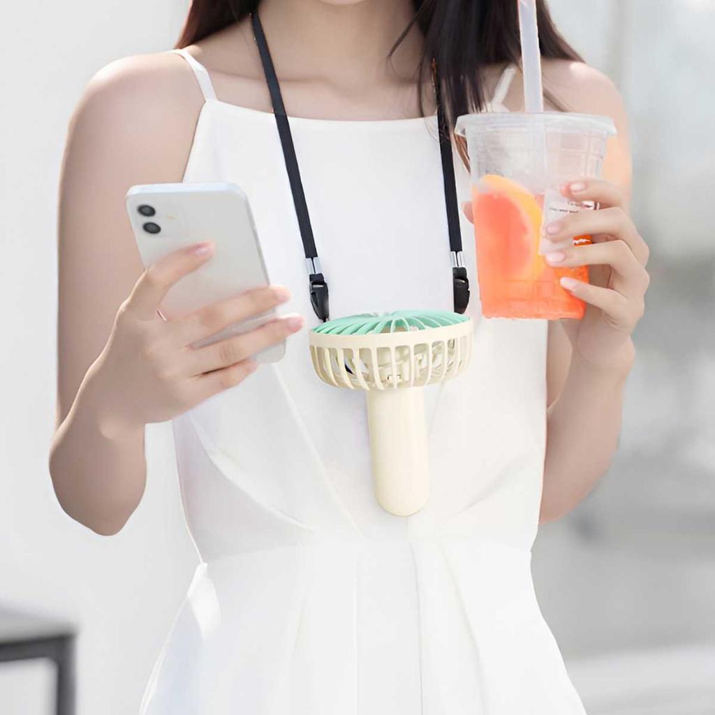 Portable Handheld Fan, Battery Operated Fan with Base, Rechargeable Mini Fan for Outdoor Indoor for Summer and For Outdoor