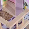 Deluxe Wooden Kids Doll House with 13 Piece Furnitures Cottage Children Girls Dollhouse Entertainment Imagination Toy Game