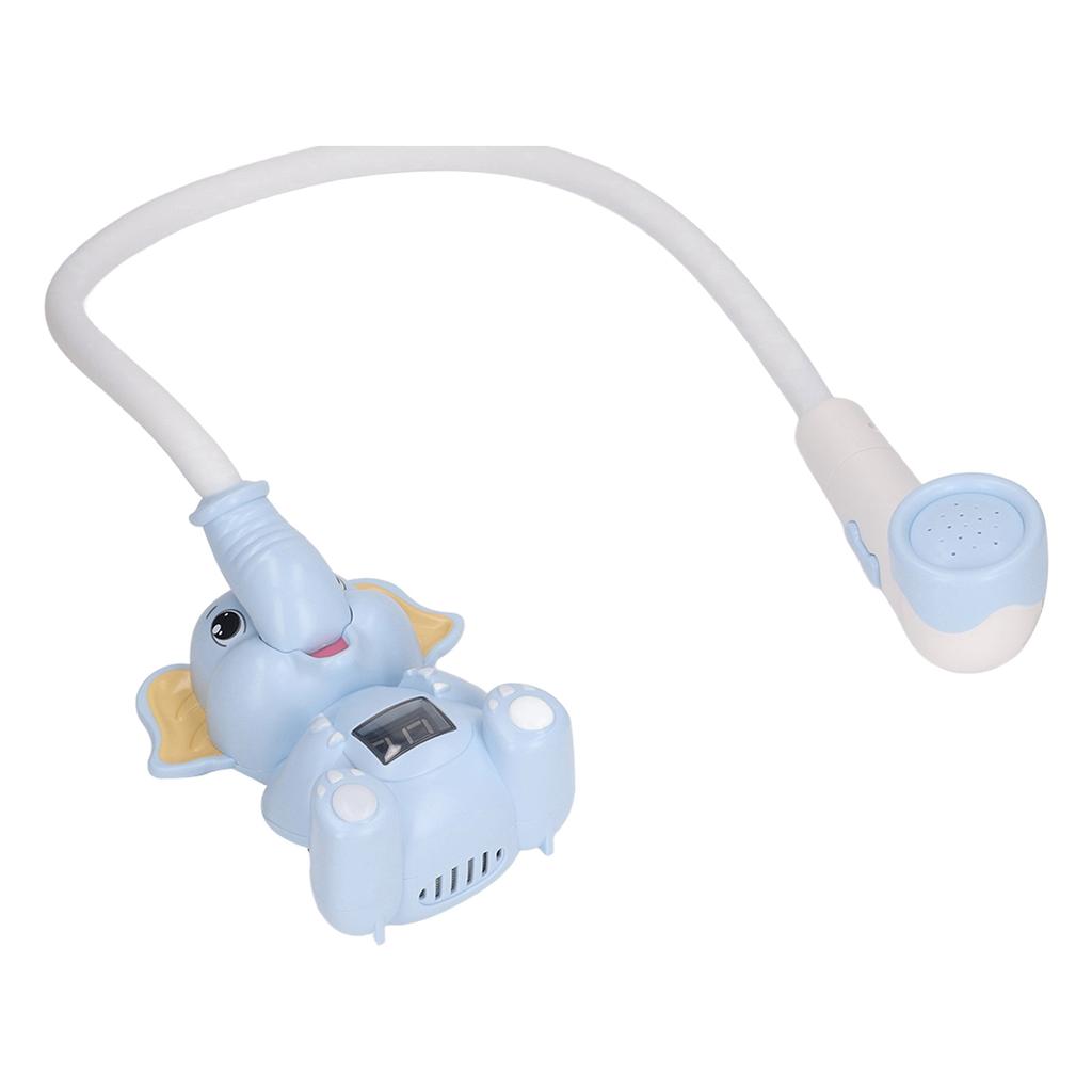 Baby Bath Shower Head with Thermometer Animal Shaped IPX7 Waterproof Flexible Hose Water Spray Toy