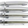 8pca New Chrome Car Door Handle Cover Trim Sticker 2 Keyholes For Toyota Camry 2002-2006 Yaris 2006-2010 Corolla 2003-2013