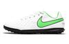Tiempo Legend 8 Club TF Slip Resistant Abrasion Resistant Low Top Kids' Soccer Shoes White Green Kids' AT5883-030