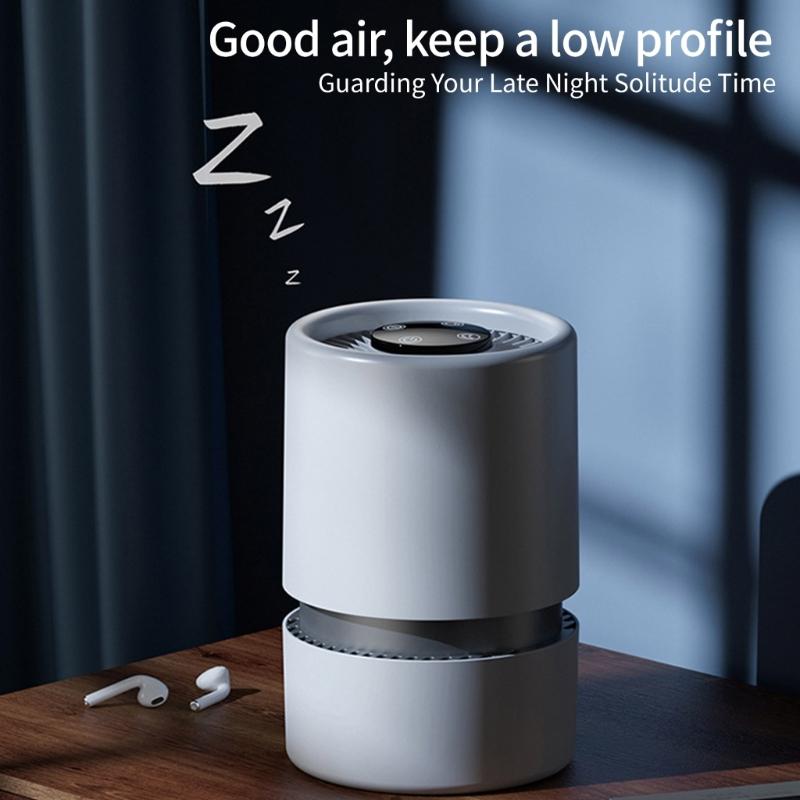 Air Purifiers for Bedroom Home Desk Small Air Purifiers Quiet Small Air Filter Cleaner with USB Cable for Bedroom Deskto