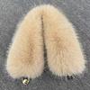 Fake Scarf Puffy Collar Trim Fur Neck Scarf Adjustable Button Fastening Faux Removable Plush Winter Warmer
